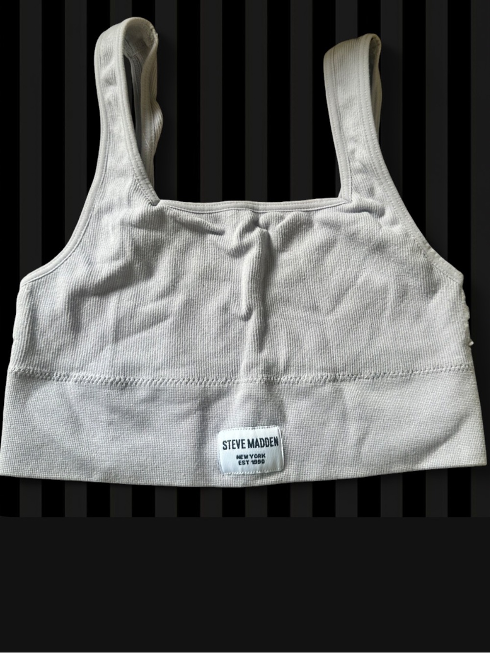 Steve Madden Ribbed Crop Tank